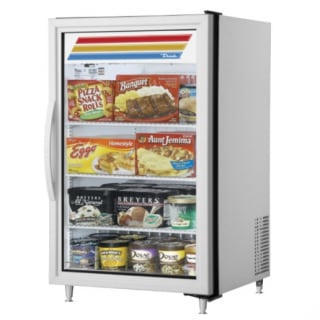 True 5 Cu. Ft. Countertop Glass Door Merchandiser Freezer GDM 5F LD